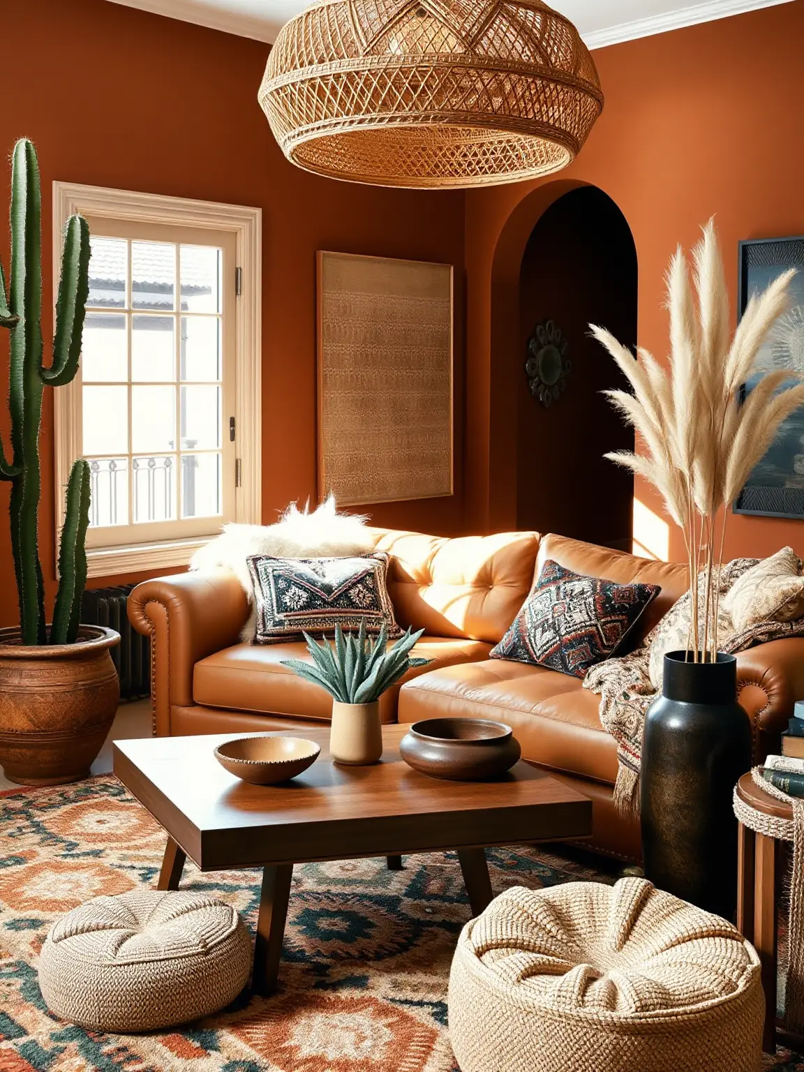 Capture Desert Vibes with a Desert-Inspired Boho Living Room