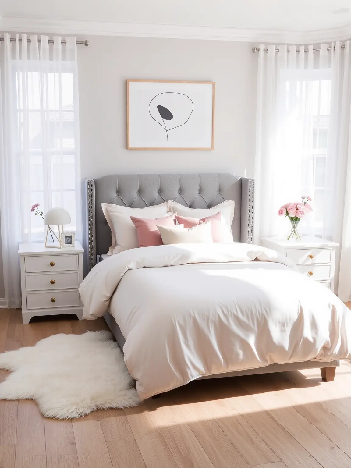 Minimalist Charm with Blush Accents