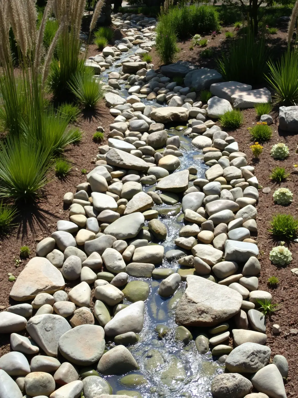 Drought Resistant Dry River Bed Design