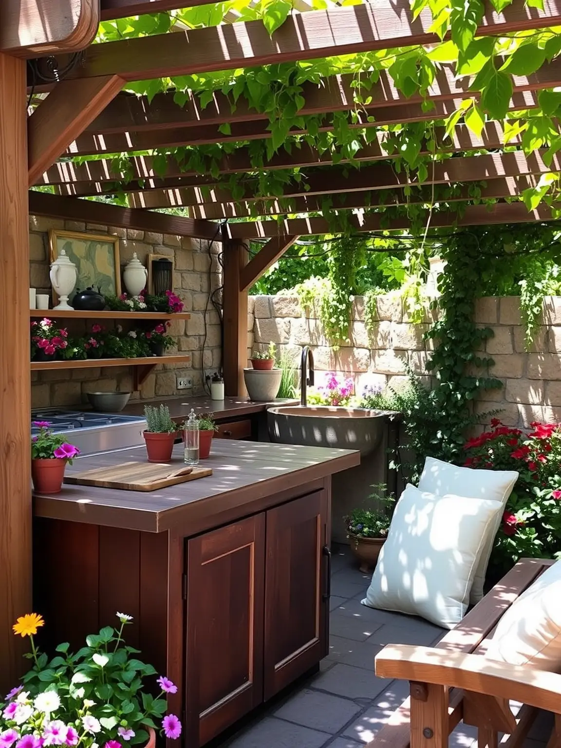 Garden Inspired Kitchen Setups Surrounded by Nature