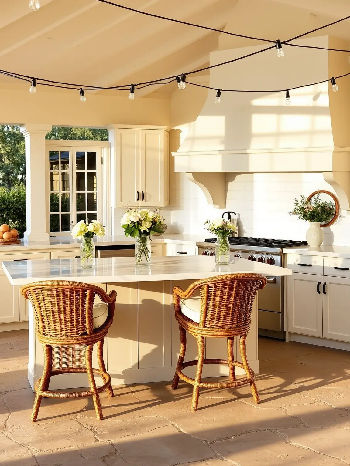 Farmhouse Charm The Cozy Outdoor Kitchen Retreat