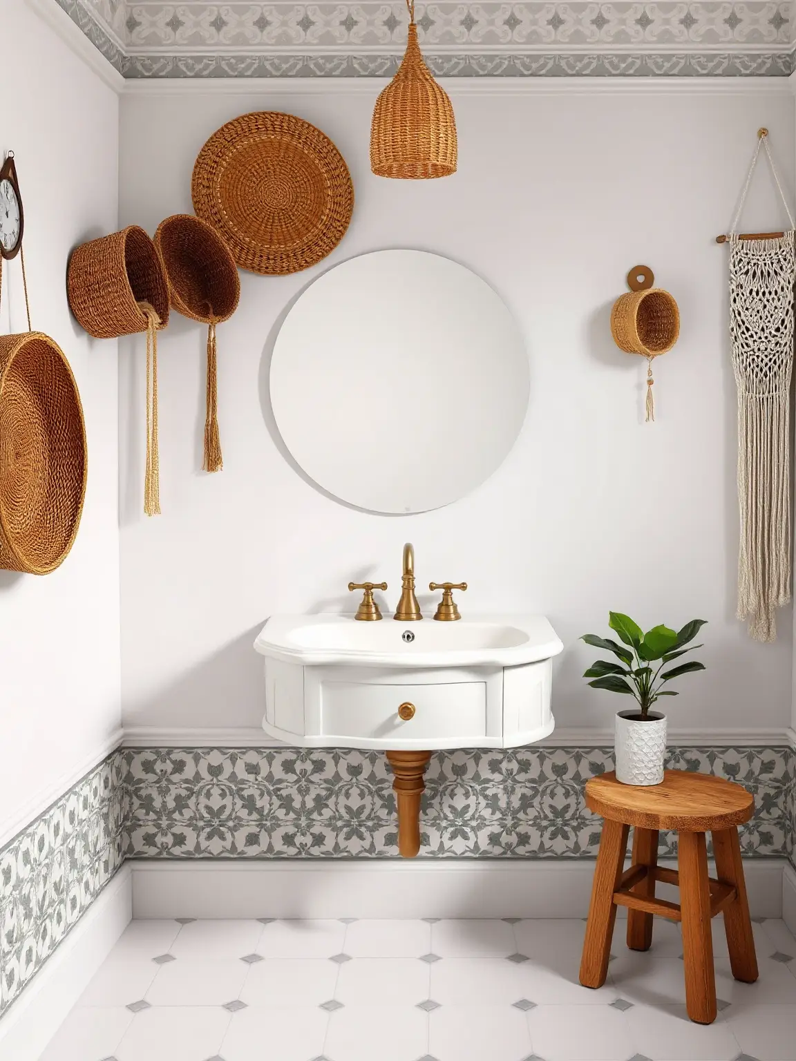 Eclectic Boho Vibes Playful Patterns and Texture