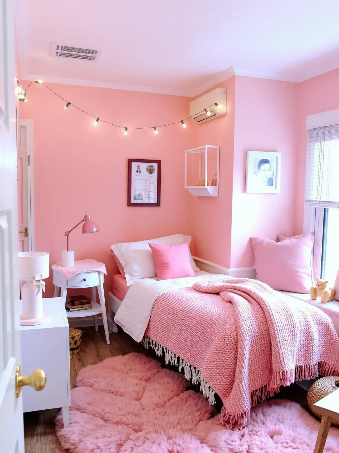 Cozy Pink Bedroom Nook