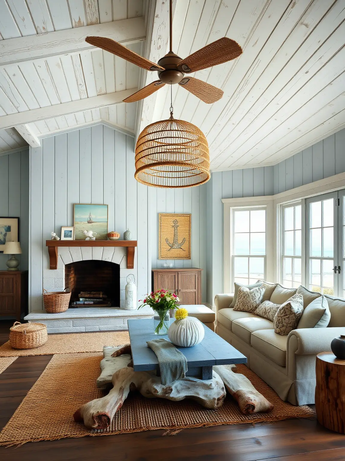 Evoke Seaside Serenity with Rustic Coastal Design