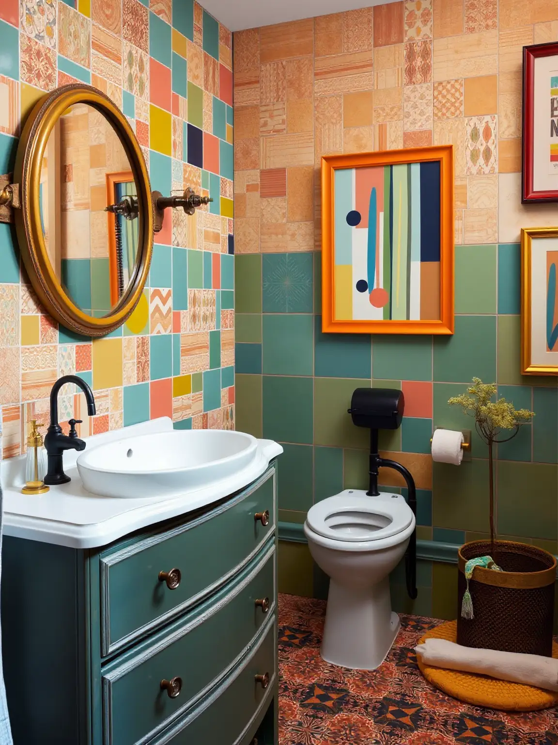 Express Yourself with an Eclectic Bathroom