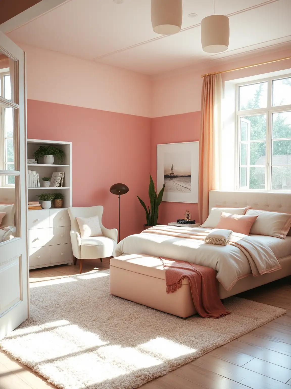 Serene Pastel Pink Retreat