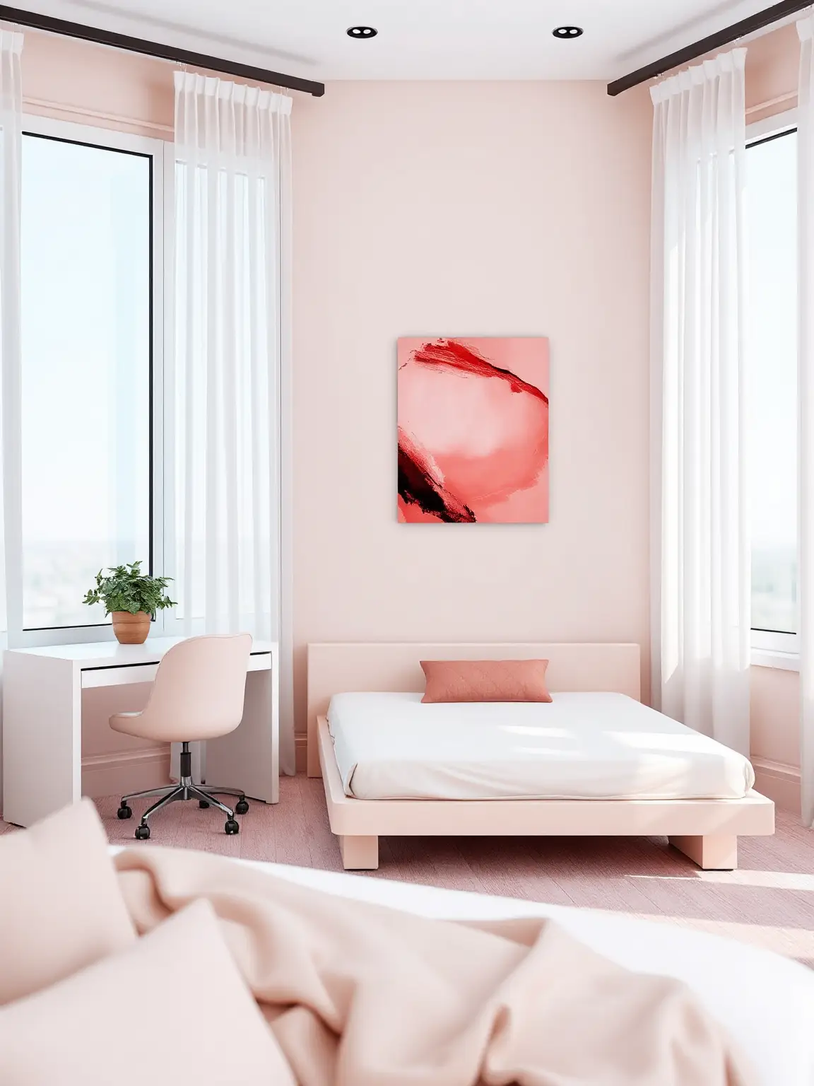 Sleek and Minimalist Pink Haven