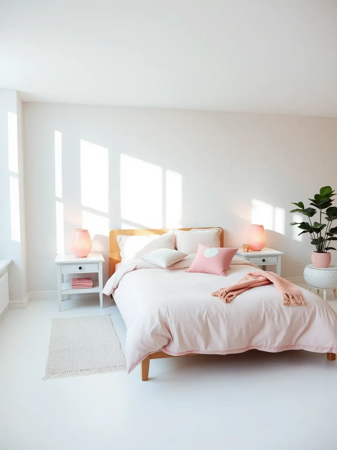 Timeless Pink and White Duo