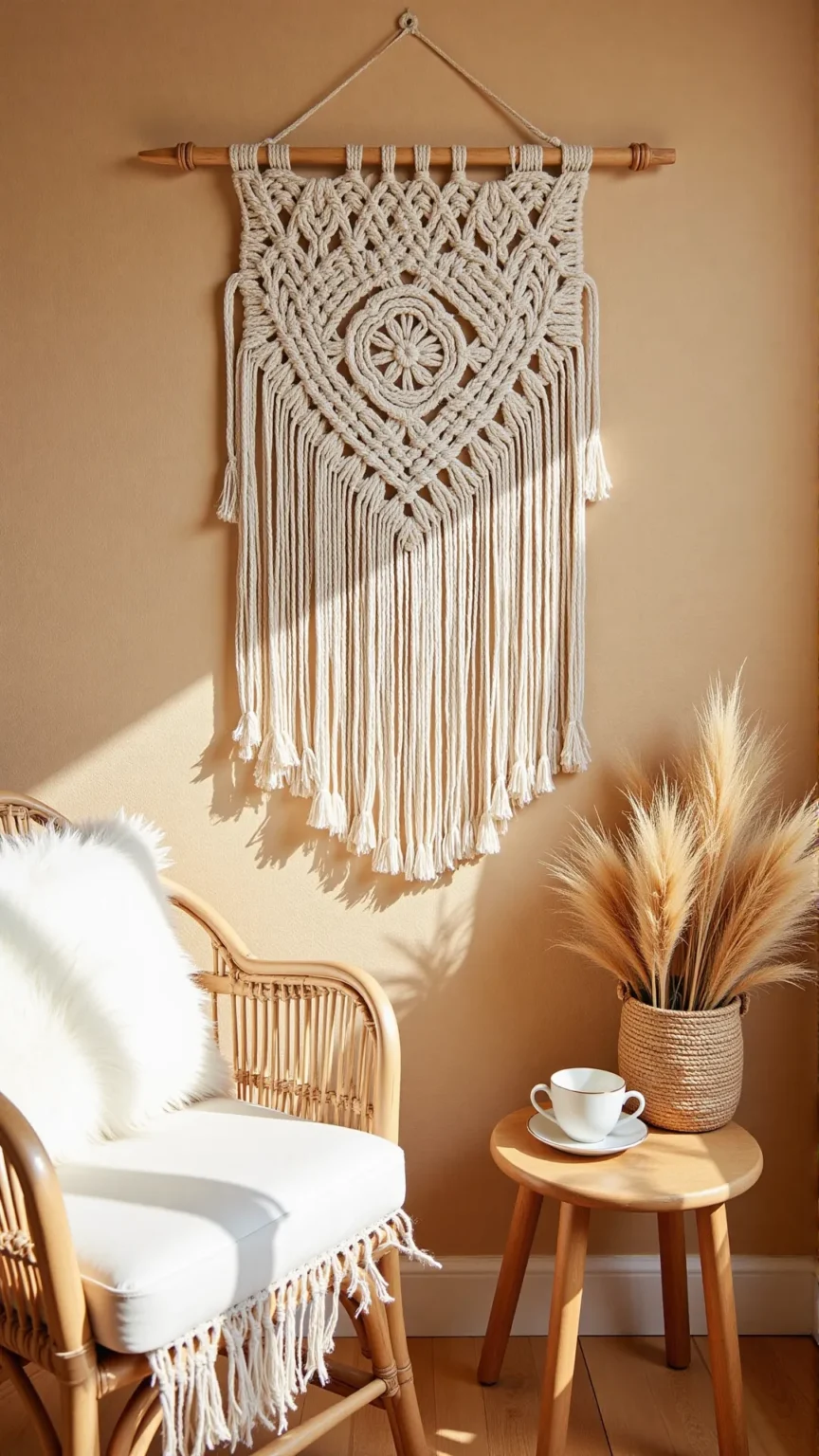 Boho Macrame Wall Hangings & Woven Textures